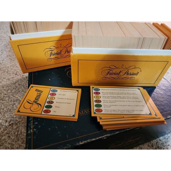 Vintage TRIVIAL PURSUIT GENUS II EDITION CARD subsidiary card set 2 - 1984 Cards - Picture 1 of 3
